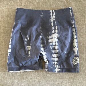 Darc Sport Blue and White Tie-Dye Shorts